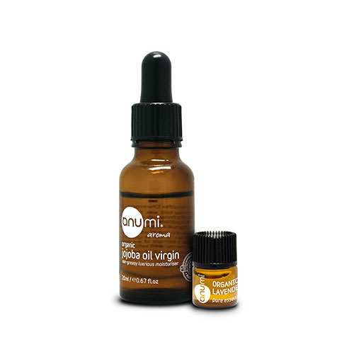 anumi-有機認證 初榨荷巴深層滋潤精華油20ml及薰衣草油2ml
