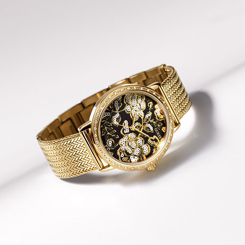 Guess Watch-女裝立體花卉設計腕表