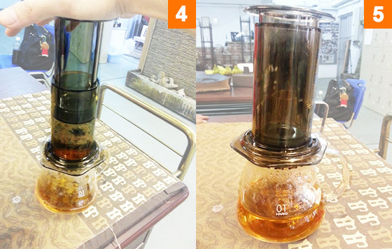 用咖啡器具Aeropress極速沖花茶