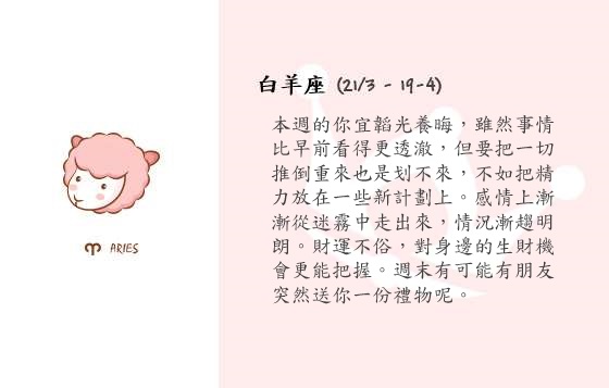 每週星座 3/11/2014 – 9/11/2014