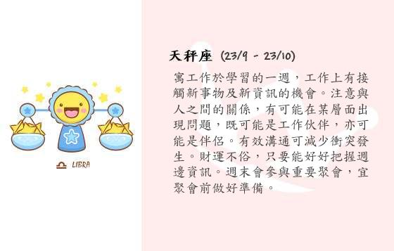 每週星座 1/12/2014 – 7/12/2014