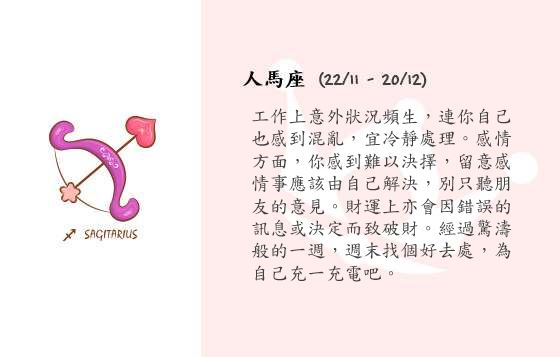 每週星座 15/12/2014 – 21/12/2014