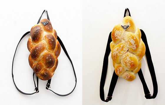這款Ain't No Challah Backpack是Chloe Wise最新推出惡搞Prada的藝術包。