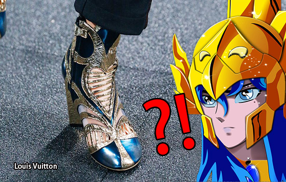 雖說現在潮流興「金屬」，但時尚與否真是見仁見智，這雙Louis Vuitton的metallic boot你可說它「很潮」，但眨眼間你或許會看到聖鬥士星矢的影子。