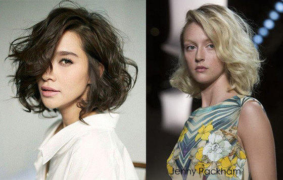 其實這是來自50年代側分的wavy bob。自2015春夏時裝秀中經超模示範後，歐美、韓國時尚達人都紛紛仿效。