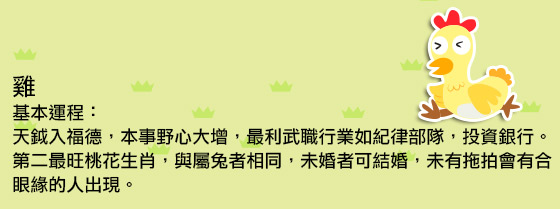 生肖x幸運號碼占運程