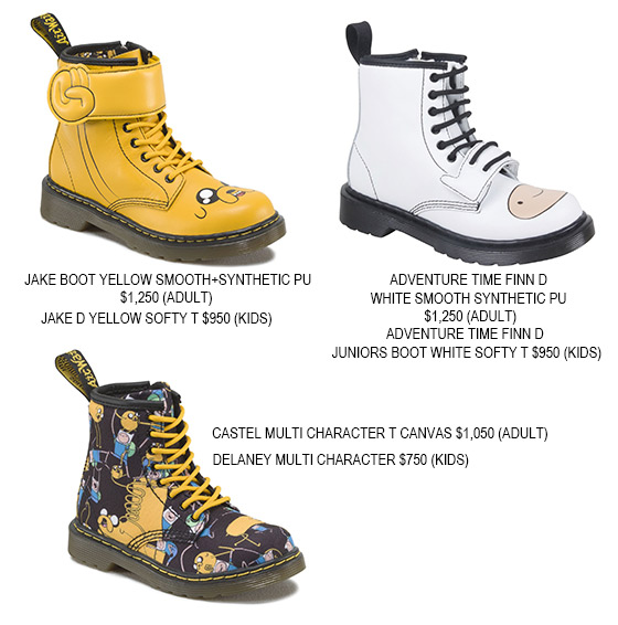 這Dr. Martens x Adventure Time系列全港限量100對,更有小童size! 這Dr. Martens x Adventure Time系列全港限量100對,更有小童size!
