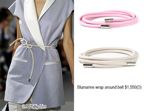 3.1 Phillip Lim的繩belt好像能在文具店買到類近款呢=w=