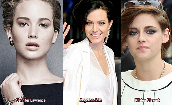 懶得配搭的sis可參考Jennifer Lawrence和Kristen Stewart只以一隻耳環作為亮點的戴法喔~