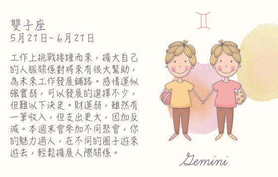 每週星座1/6/2015－7/6/2015