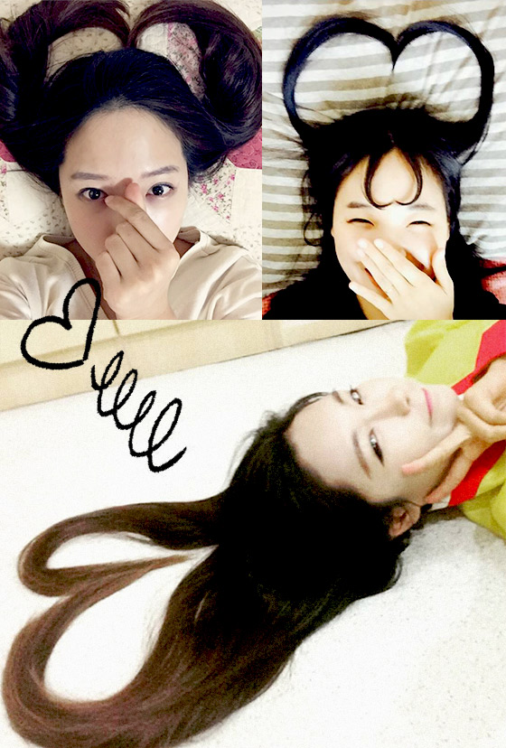 Selfie新招~心形髮尾呃like