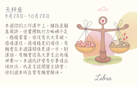 每週星座20/7/2015－26/7/2015