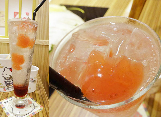 飲品裡有Hello Kitty啫喱!!