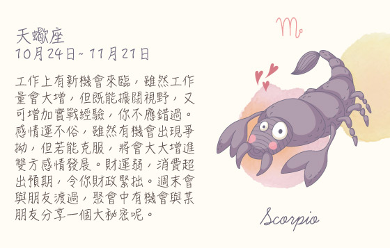 每週星座20/7/2015－26/7/2015