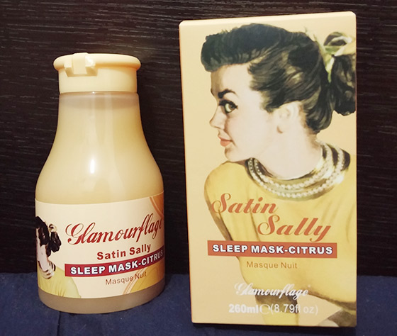 Glamourflage Satin Sally 睡眠面膜 $270/260ml（將於8月1日在尖沙嘴LCX新設的專櫃發售。）