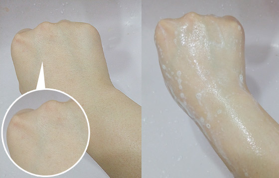 小妹因為長期都不擦hand cream，抱歉手背有點乾紋T_T”好~先用這番梘洗洗看！