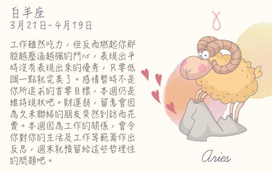 每週星座 28/9/2015 – 4/10/2015