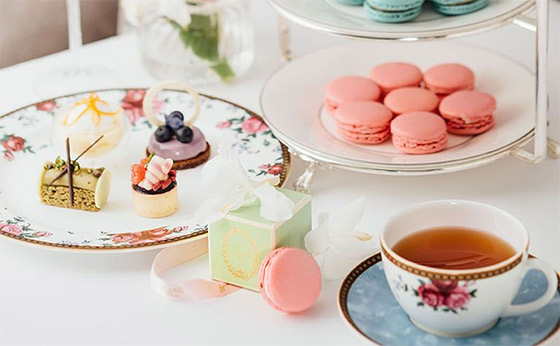 粉系迷人馬卡龍afternoon tea