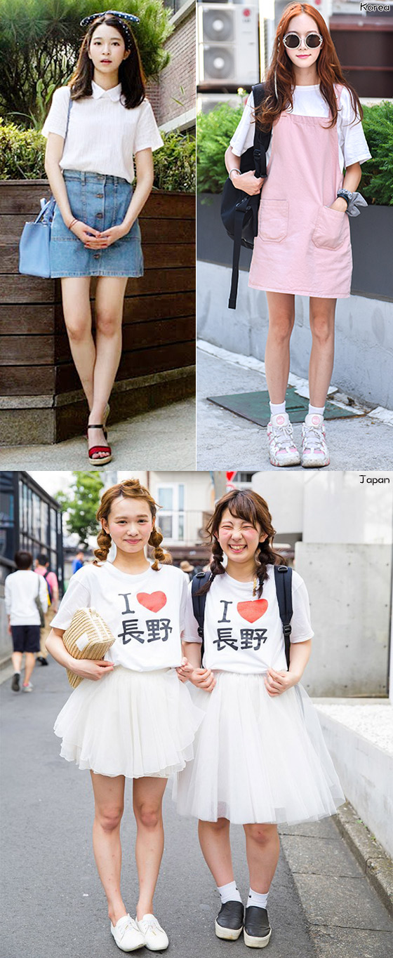 返學look　向日韓女大生取經