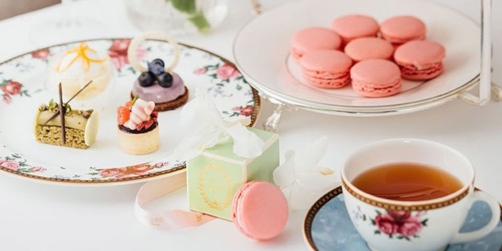 粉系迷人馬卡龍afternoon tea