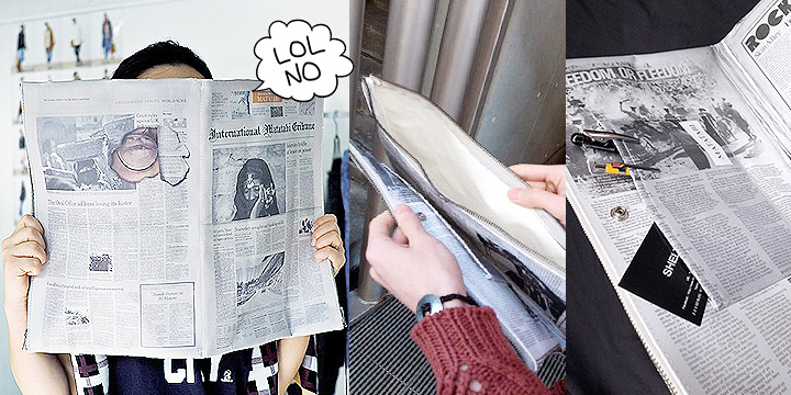 紙皮做手袋　拎「雜誌」出街！