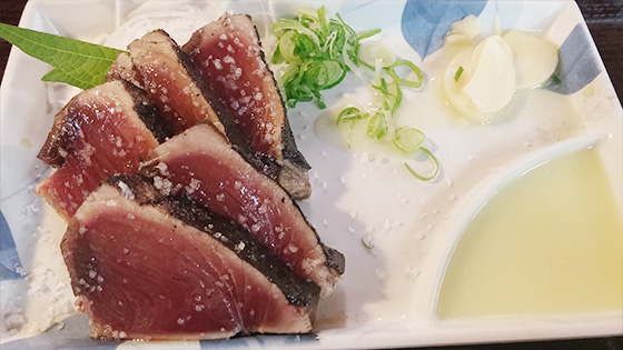 半烤鰹魚定食 5件850日圓（約港幣$54）
