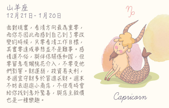 每週星座 23/11/2015 – 29/11/2015