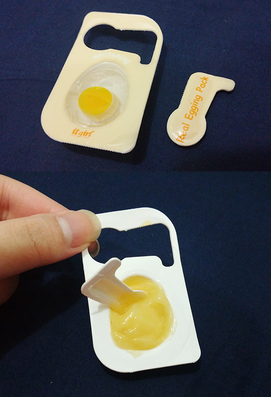 試新室：有花香味雞蛋面膜