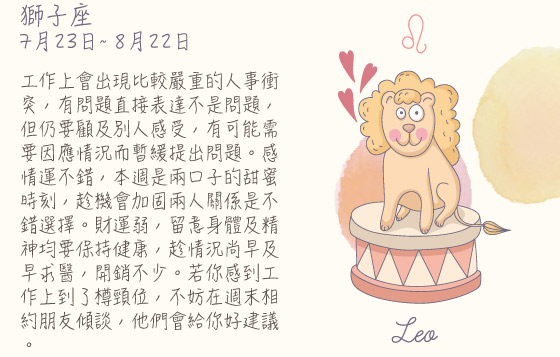 每週星座 23/11/2015 – 29/11/2015
