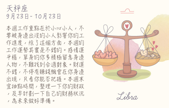 每週星座 9/11/2015 – 15/11/2015