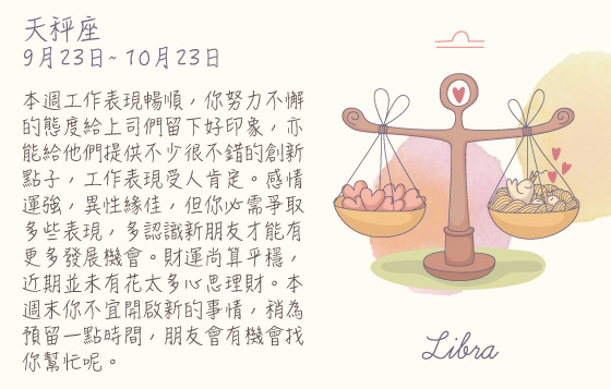 每週星座 30/11/2015 – 06/12/2015