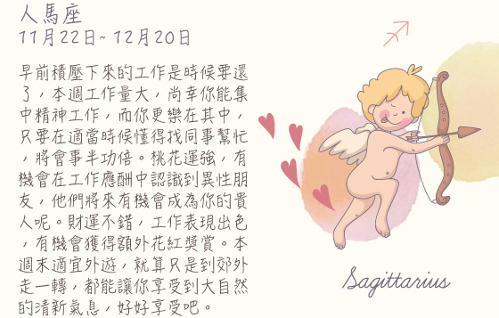 每週星座 30/11/2015 – 06/12/2015