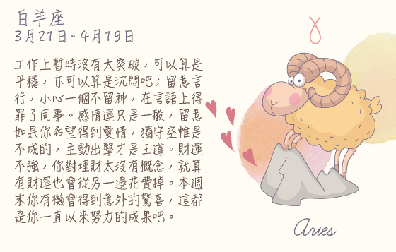 每週星座 14/12/2015 – 20/12/2015