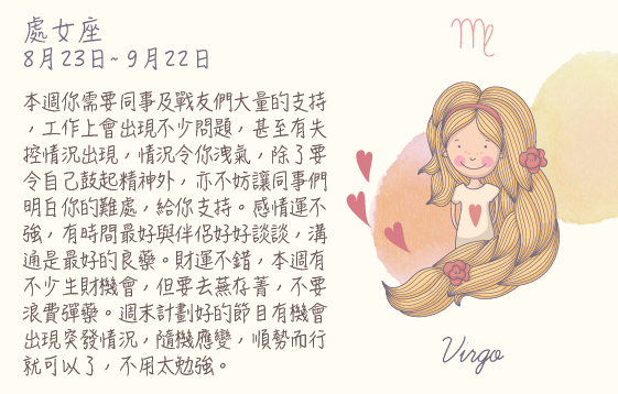每週星座 2016.02.29 – 2016.03.05