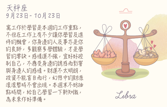 每週星座 2016.02.29 – 2016.03.05
