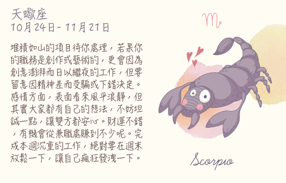 每週星座 2016.02.29 – 2016.03.05