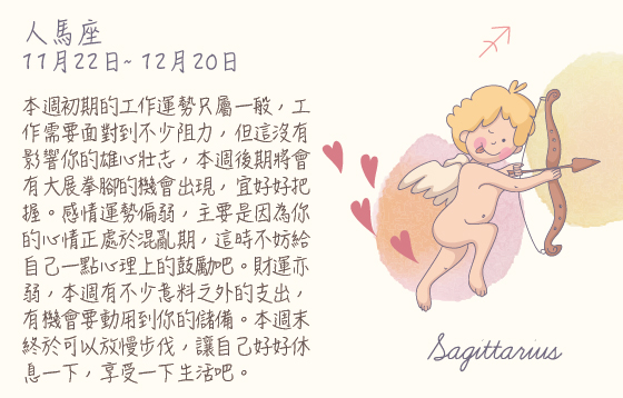 每週星座 2016.02.22 – 2016.02.28