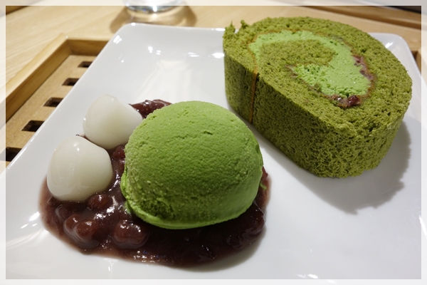 抹茶卷蛋套餐 HK$108