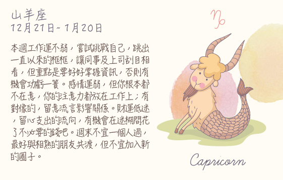 每週星座 2016.03.14 – 2016.03.20