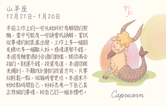 每週星座 2016.03.28 – 2016.04.03