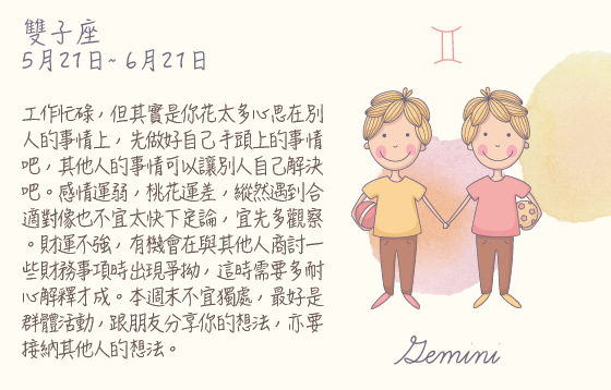 每週星座 2016.03.28 – 2016.04.03