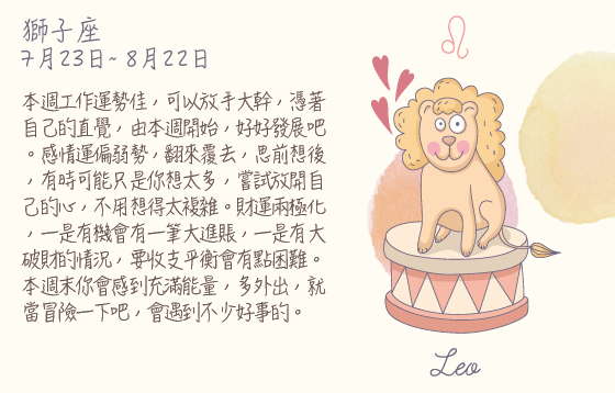 每週星座 2016.03.28 – 2016.04.03