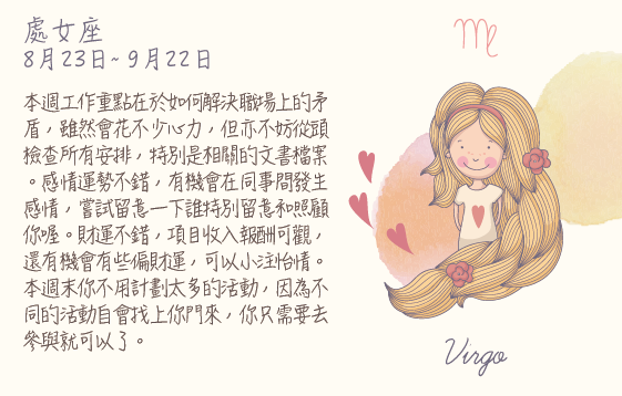 每週星座 2016.03.28 – 2016.04.03