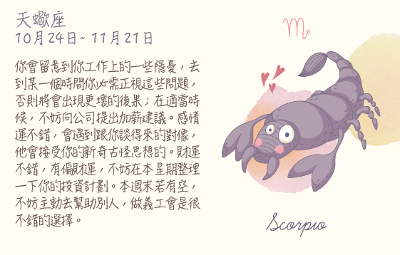 每週星座 2016.04.04 – 2016.04.10