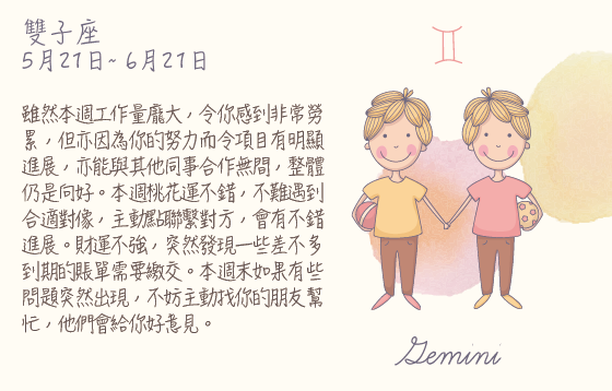 每週星座 2016.05.01 – 2016.05.07