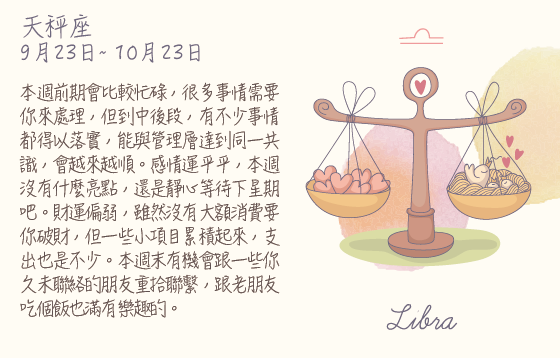 每週星座 2016.05.01 – 2016.05.07