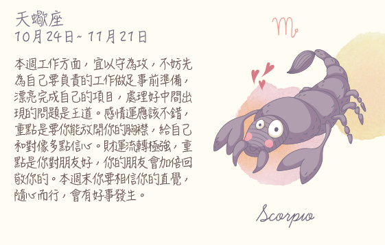 每週星座 2016.04.11 – 2016.04.17