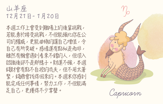 每週星座 2016.05.23 – 2016.05.29