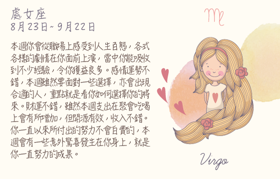 每週星座 2016.05.23 – 2016.05.29