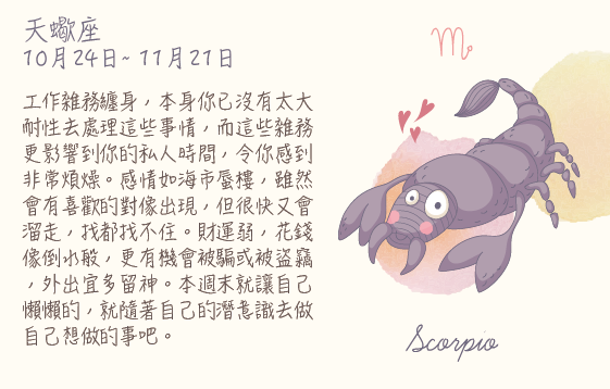 每週星座 2016.05.16 – 2016.05.22